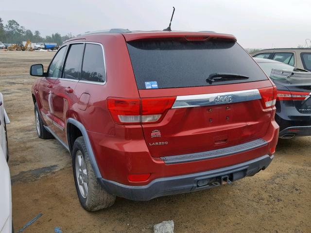 1J4RS4GG0BC583127 - 2011 JEEP GRAND CHER RED photo 3