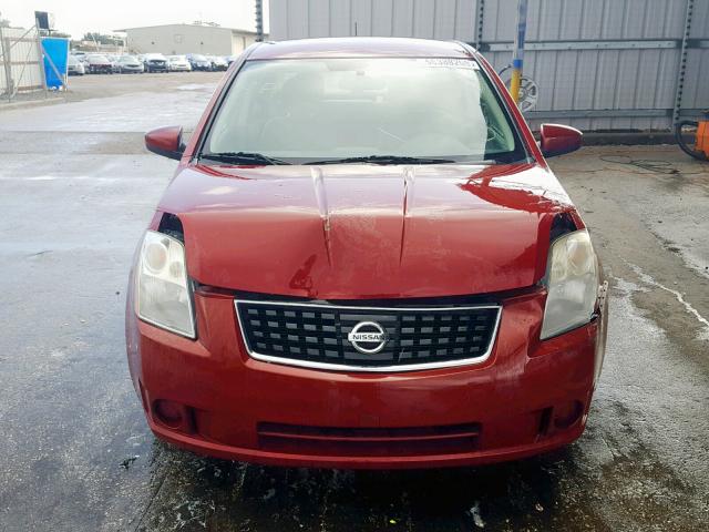 3N1AB61E58L626477 - 2008 NISSAN SENTRA 2.0 RED photo 9