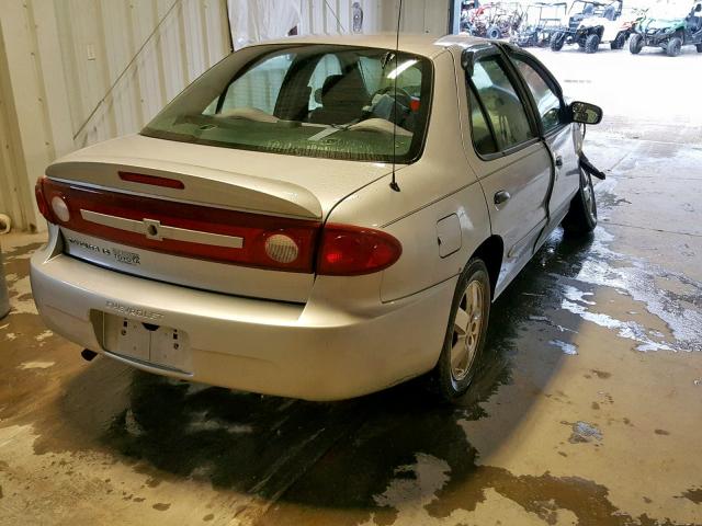 1G1JF54F837213457 - 2003 CHEVROLET CAVALIER L SILVER photo 4