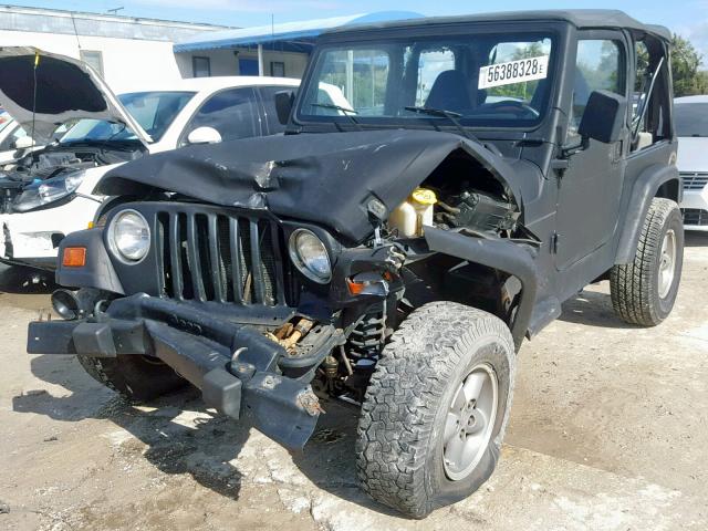 1J4FY19S3XP415886 - 1999 JEEP WRANGLER / BLACK photo 2