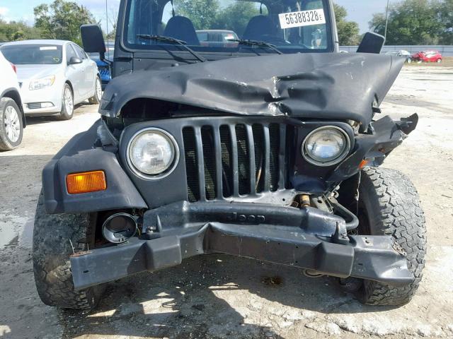 1J4FY19S3XP415886 - 1999 JEEP WRANGLER / BLACK photo 9