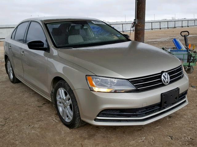 3VW2K7AJ5FM256141 - 2015 VOLKSWAGEN JETTA BASE 金色 照片 1