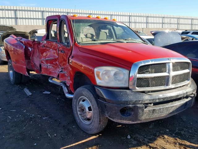 3D7MX48A47G768190 - 2007 DODGE RAM 3500 S RED photo 1