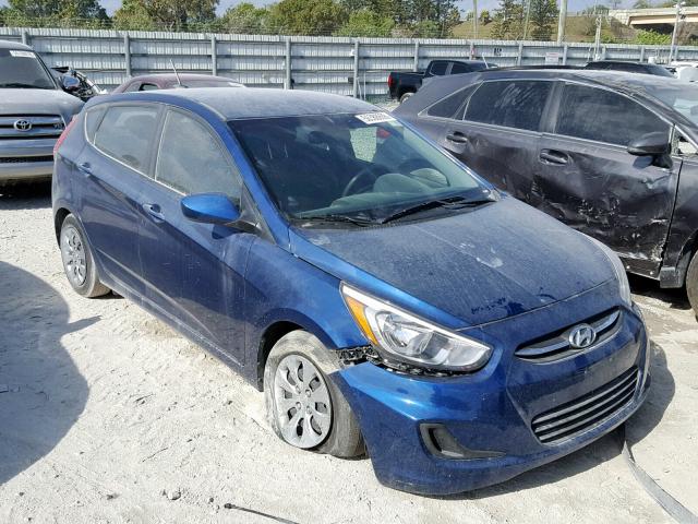 KMHCT5AE0HU324576 - 2017 HYUNDAI ACCENT SE BLUE photo 1