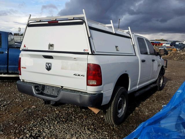 3D7UT2CL9AG153022 - 2010 DODGE RAM 2500 WHITE photo 4