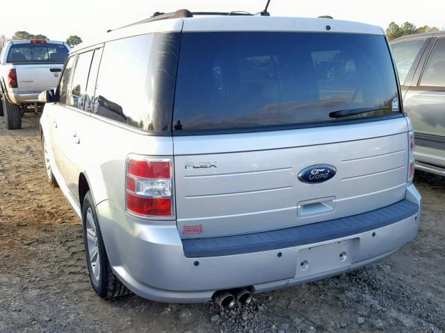 2FMGK5BC5ABA34797 - 2010 FORD FLEX SE SILVER photo 3