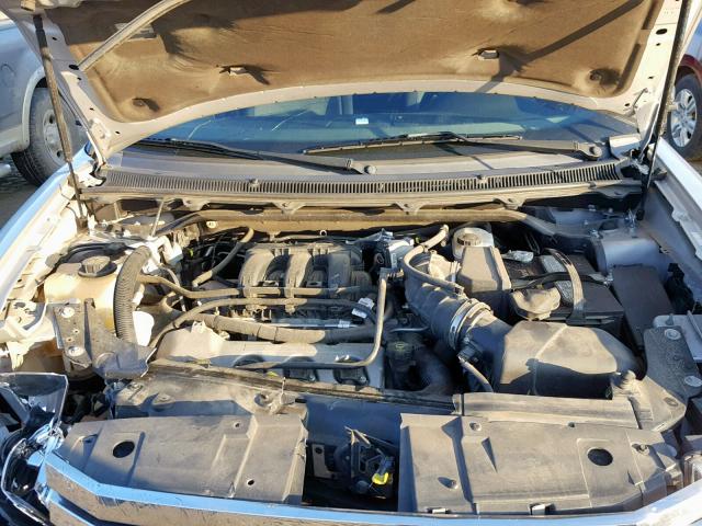 2FMGK5BC5ABA34797 - 2010 FORD FLEX SE SILVER photo 7