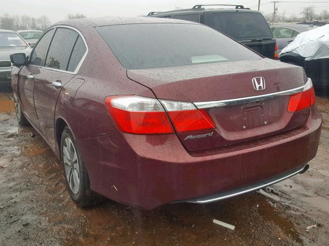 1HGCR2F38FA235265 - 2015 HONDA ACCORD LX RED photo 3