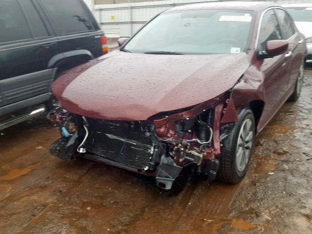 1HGCR2F38FA235265 - 2015 HONDA ACCORD LX RED photo 9