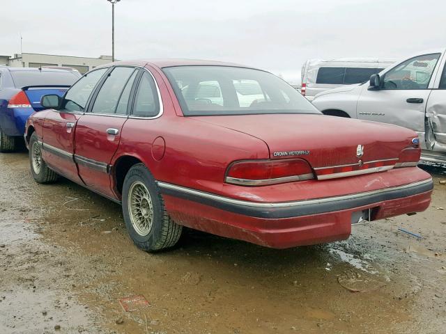 2FALP74W0RX199524 - 1994 FORD CROWN VICT MAROON photo 3