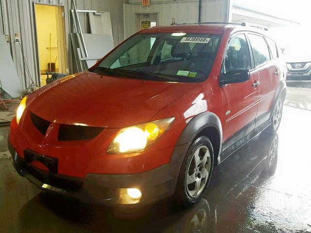 5Y2SL62884Z457291 - 2004 PONTIAC VIBE RED photo 2