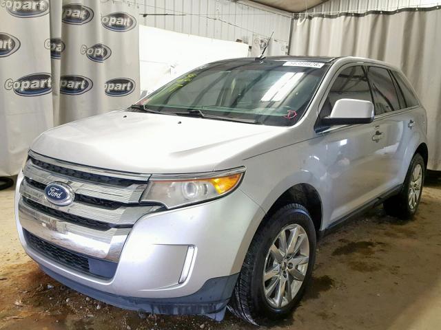 2FMDK3KC6BBA18181 - 2011 FORD EDGE LIMIT SILVER photo 2