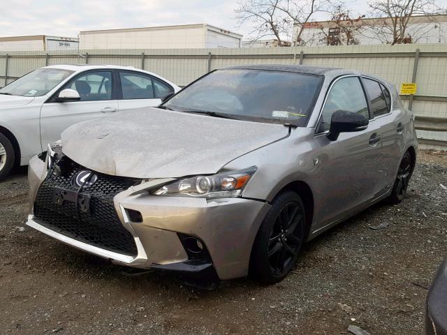 JTHKD5BH6G2264351 - 2016 LEXUS CT 200 GRAY photo 2