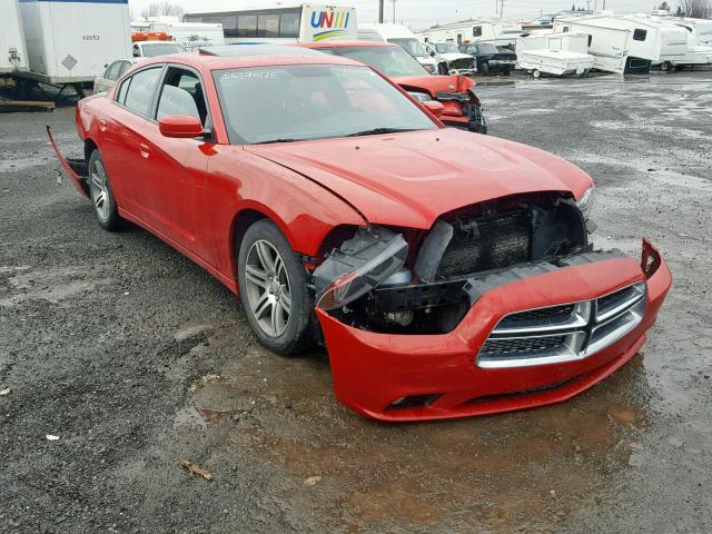 2C3CDXHG5CH177014 - 2012 DODGE CHARGER SX RED photo 1