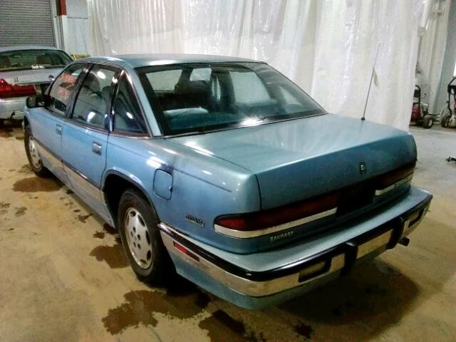 2G4WD54T0M1401554 - 1991 BUICK REGAL LIMI BLUE photo 3