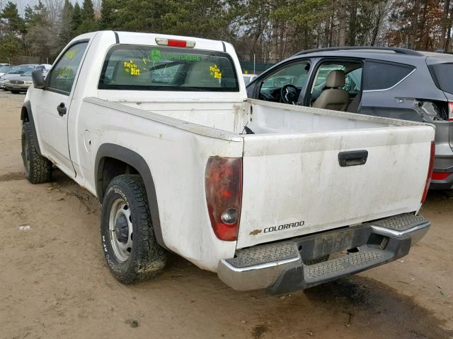 1GCDT146558259573 - 2005 CHEVROLET COLORADO WHITE photo 3