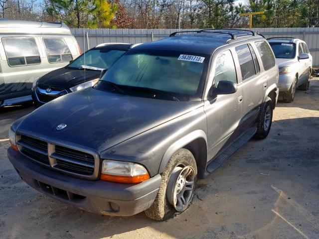 1D4HR38N43F529868 - 2003 DODGE DURANGO SP GRAY photo 2