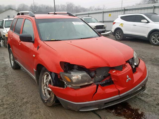 JA4LZ31G23U046971 - 2003 MITSUBISHI OUTLANDER RED photo 1