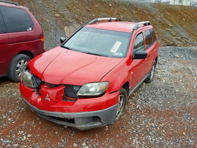 JA4LZ31G23U046971 - 2003 MITSUBISHI OUTLANDER RED photo 2