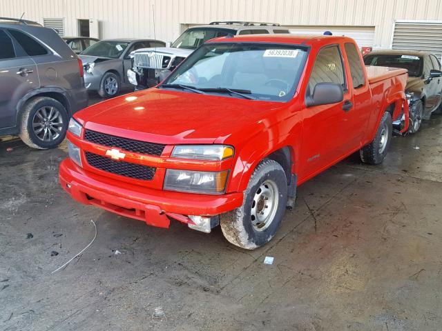 1GCCS196848153401 - 2004 CHEVROLET COLORADO RED photo 2