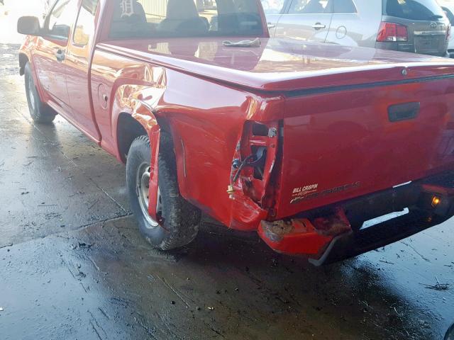 1GCCS196848153401 - 2004 CHEVROLET COLORADO RED photo 9