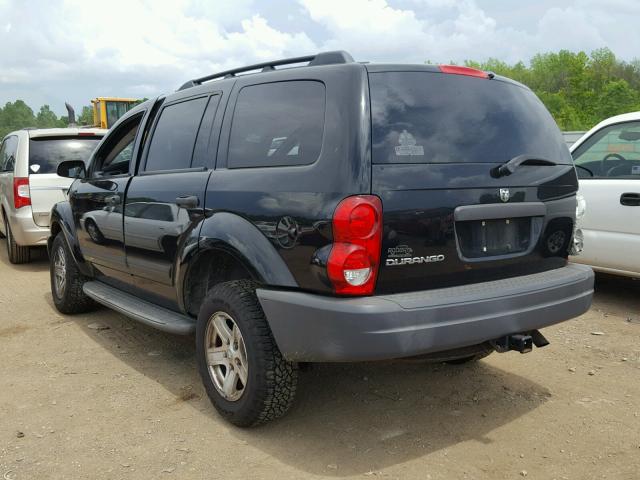 1D4HD38K35F512082 - 2005 DODGE DURANGO ST BLACK photo 3