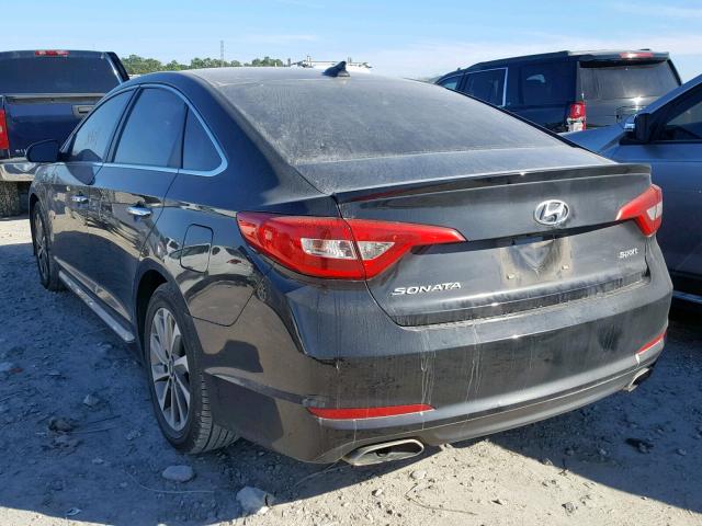 5NPE34AF4GH288562 - 2016 HYUNDAI SONATA SPO BLACK photo 3