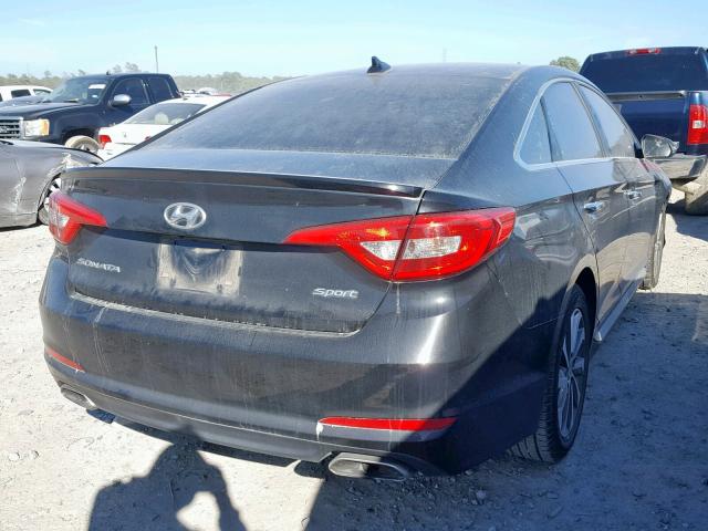 5NPE34AF4GH288562 - 2016 HYUNDAI SONATA SPO BLACK photo 4