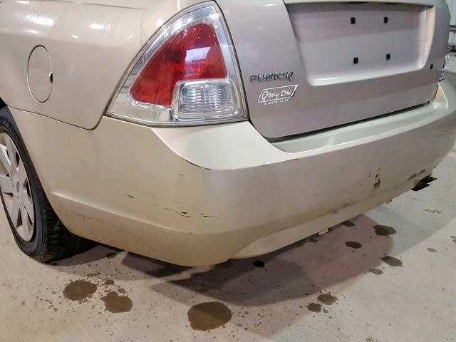 3FAHP06Z38R128609 - 2008 FORD FUSION S BEIGE photo 9