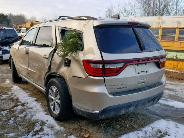 1C4RDJDG1EC475493 - 2014 DODGE DURANGO LI GOLD photo 3