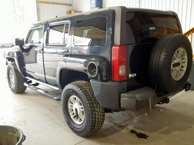 5GTDN136568161939 - 2006 HUMMER H3 BLACK photo 3