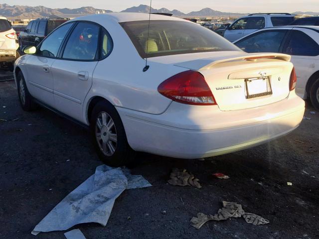 1FAFP56275A231481 - 2005 FORD TAURUS SEL WHITE photo 3