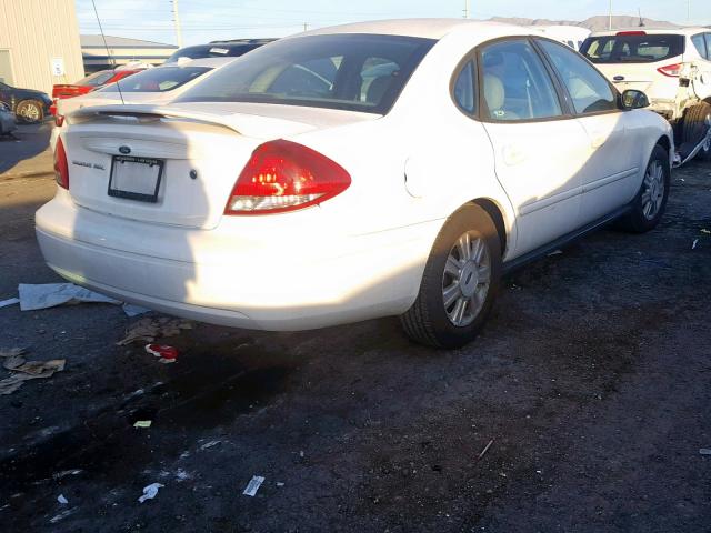 1FAFP56275A231481 - 2005 FORD TAURUS SEL WHITE photo 4