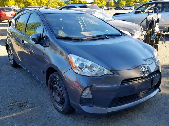 JTDKDTB34E1566315 - 2014 TOYOTA PRIUS C CHARCOAL photo 1