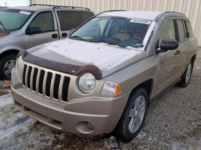 1J4FT47B89D210765 - 2009 JEEP COMPASS SP GOLD photo 2