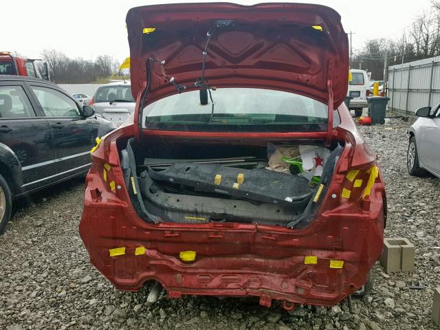 3N1AB7AP3GY259314 - 2016 NISSAN SENTRA S RED photo 9