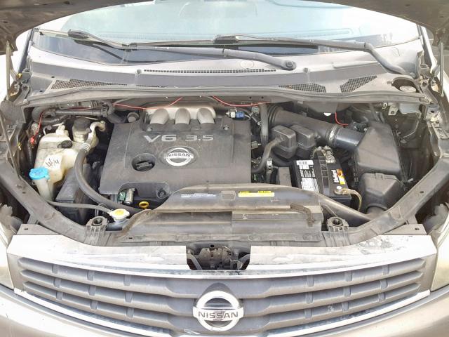 5N1BV28UX9N100860 - 2009 NISSAN QUEST S GRAY photo 7