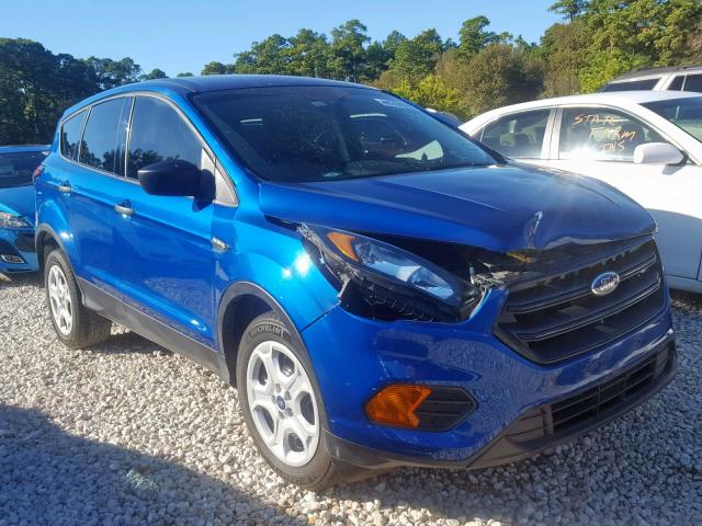 1FMCU0F70JUA71307 - 2018 FORD ESCAPE S BLUE photo 1