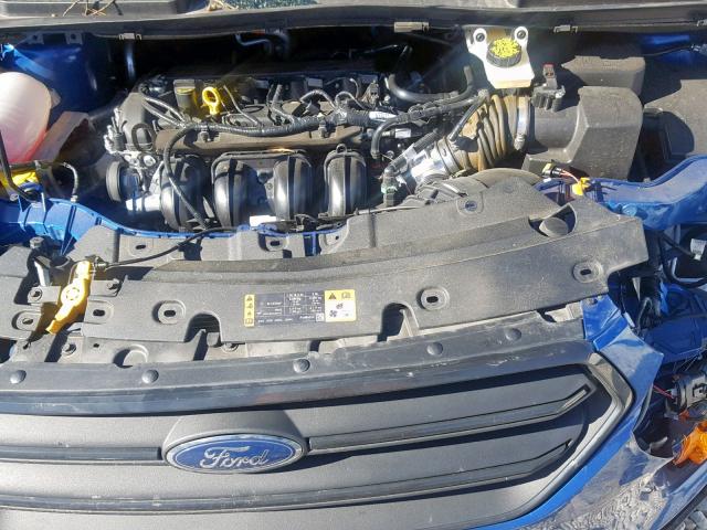 1FMCU0F70JUA71307 - 2018 FORD ESCAPE S BLUE photo 7