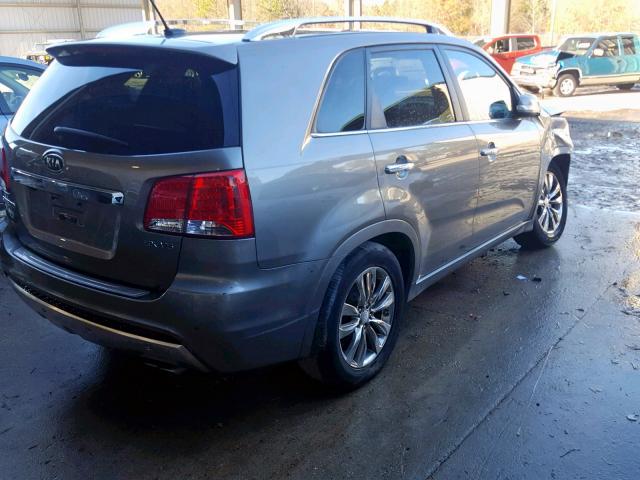 5XYKW4A20DG345558 - 2013 KIA SORENTO SX GRAY photo 4