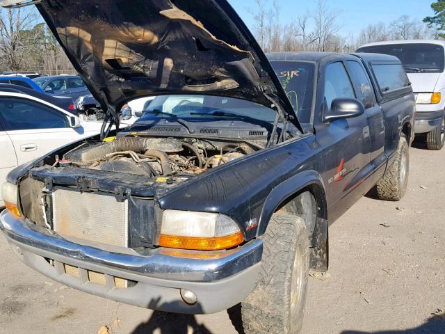 1B7GG22X4XS211863 - 1999 DODGE DAKOTA BLACK photo 9