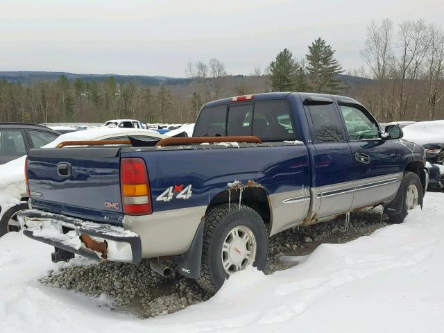 1GTEK19T0XE553084 - 1999 GMC NEW SIERRA BLUE photo 4