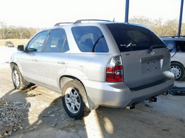 2HNYD18895H538782 - 2005 ACURA MDX TOURIN SILVER photo 3