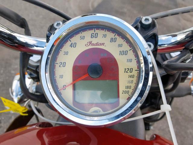 56KMSA001G3115744 - 2016 INDIAN MOTORCYCLE CO. SCOUT ABS RED photo 8