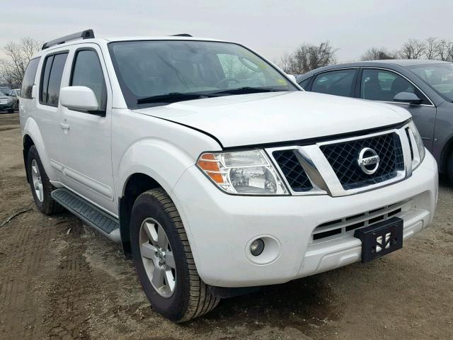 5N1AR1NB6BC633545 - 2011 NISSAN PATHFINDER WHITE photo 1