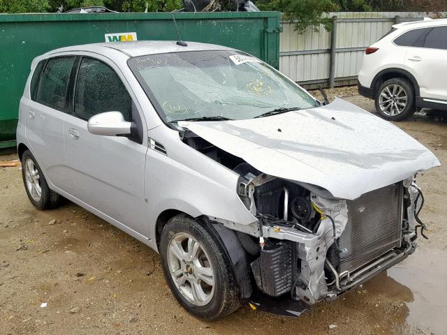 KL1TG66E29B667658 - 2009 CHEVROLET AVEO LT SILVER photo 1