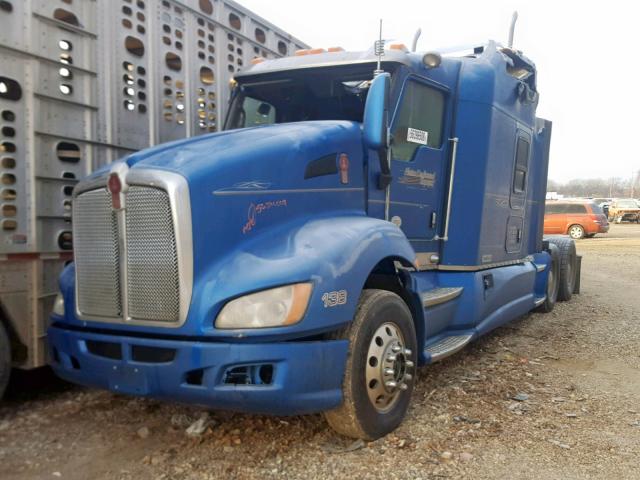 1XKAD49XXGJ120106 - 2016 KENWORTH CONSTRUCTI BLUE photo 2