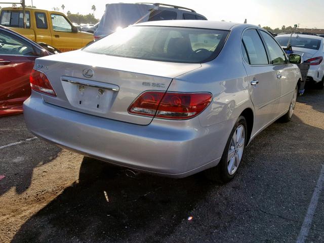 JTHBA30G865161789 - 2006 LEXUS ES 330 SILVER photo 4