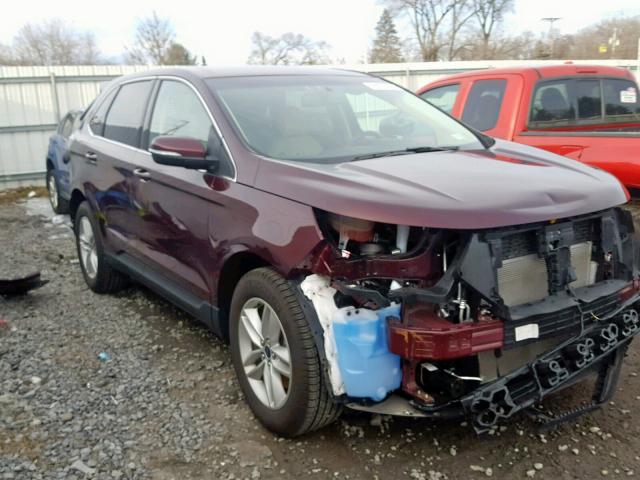 2FMPK4J89HBC47091 - 2017 FORD EDGE SEL BURGUNDY photo 1