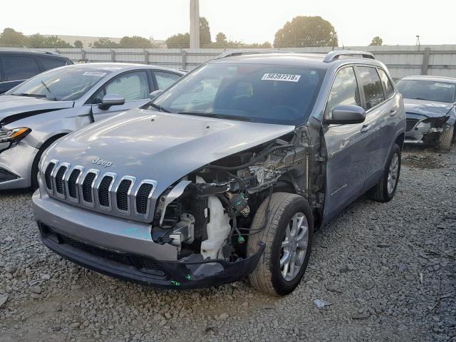 1C4PJLCB4GW179452 - 2016 JEEP CHEROKEE L GRAY photo 2